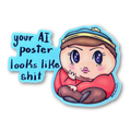 Cartman Disses Ai Sticker