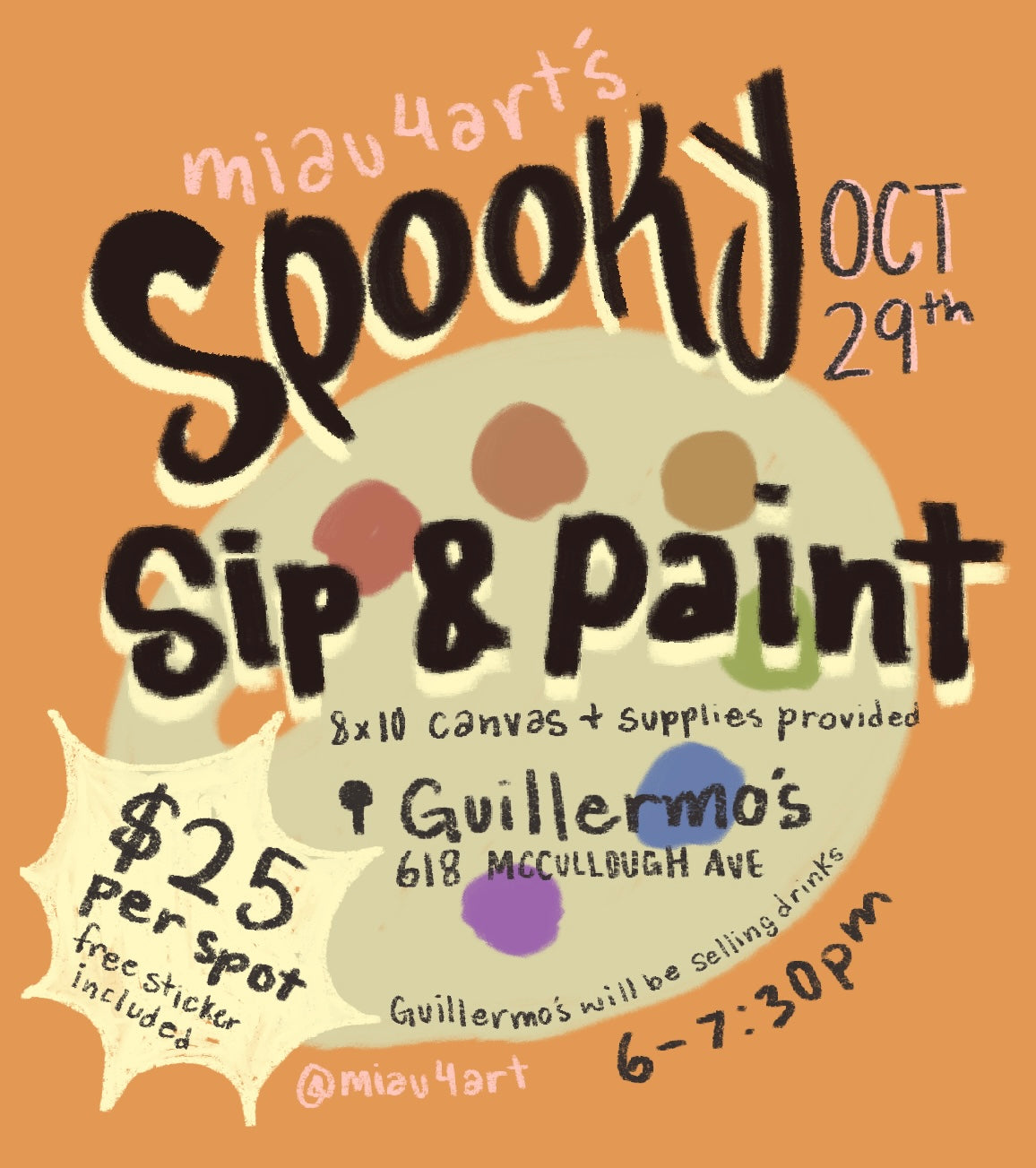 Spooky Sip & Paint! miau4art